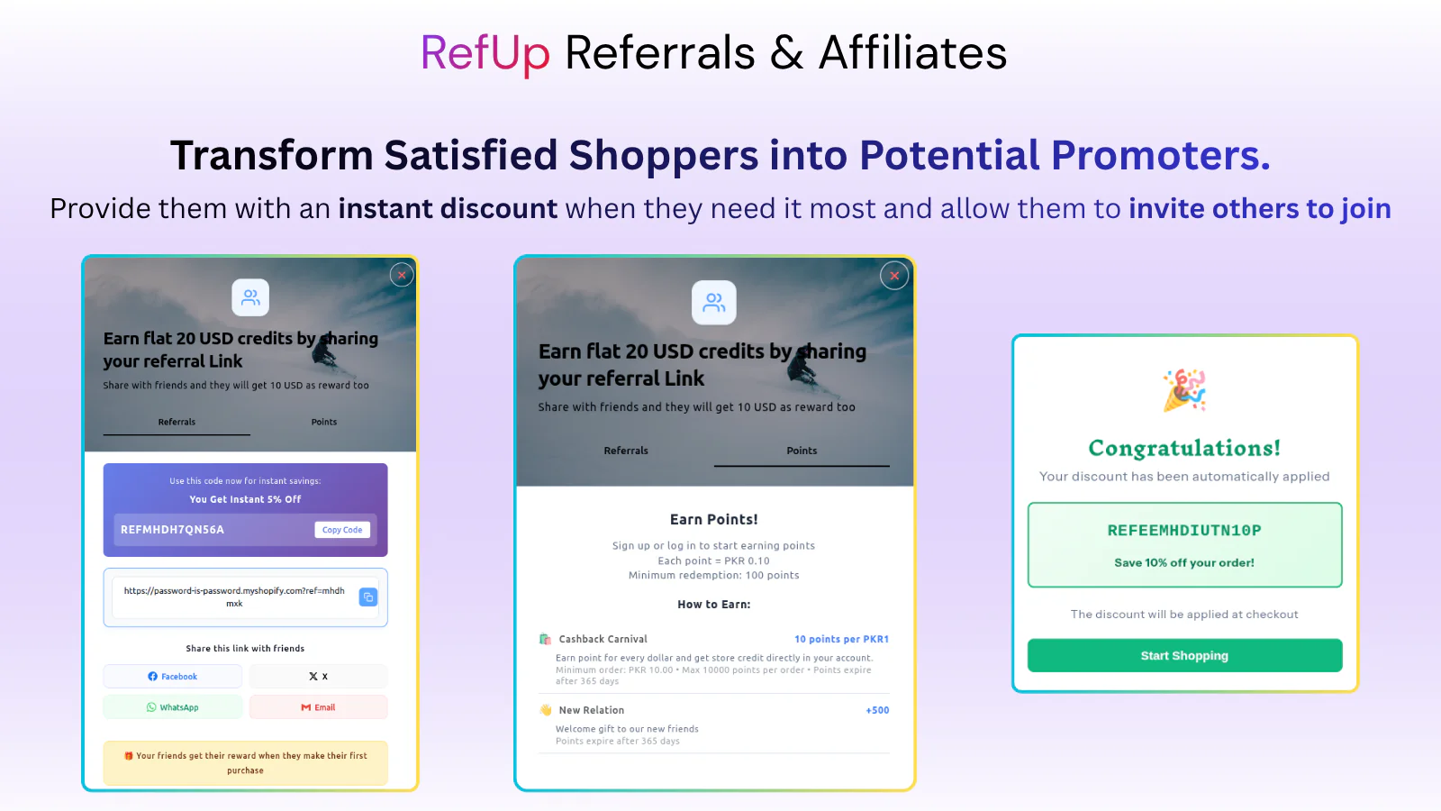 Refup — Loyalty, Rewards & Referral